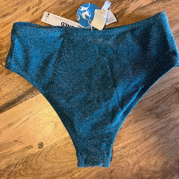 Cupshe Blue Shimmery Bikini - Picture 6 of 8